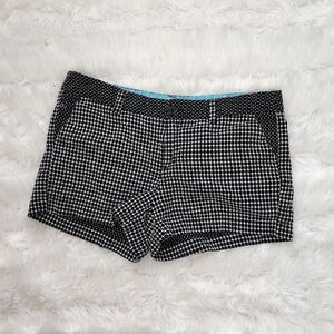 Merona Women's Mid Rise Cotton Black and White Shorts Size 4